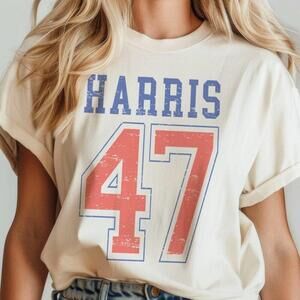 Patriotic Harris 47 Tee Kamala Harris Shirt 2024 Election Tee Democratic Shirt